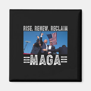 Präsident Trump 45 47 Mega Rise Renew Reclaim Magnet