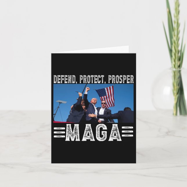 Präsident Trump 45 47 Mega Verteidiger Schütze Pro Karte (Vorderseite)