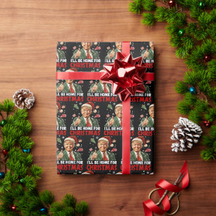 Präsident Trump 47 Ich bin zu Weihnachten 2024 Zuh Geschenkpapier