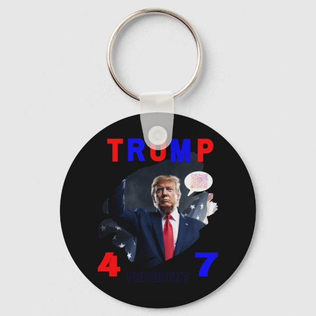 Präsident Trump #47 Schlüsselanhänger (Vorderseite)