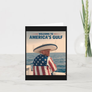 Präsident Trump Amerikas Golf-Mexiko Sombrero Ame Karte