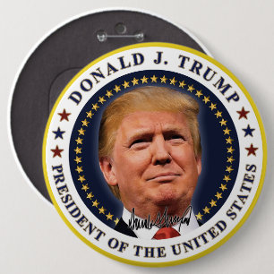 Präsident Trump Amtseinführungs-Tag-Souvenir Button
