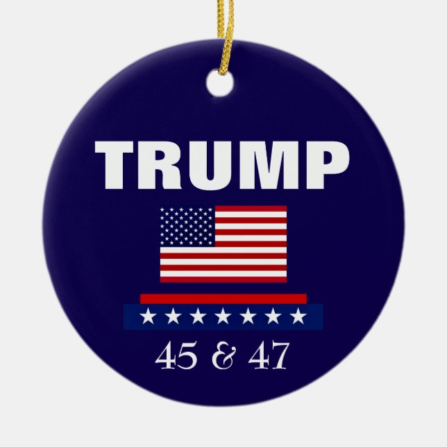 PRÄSIDENT TRUMP CHRISTMAS ORNAMENT (Vorne)