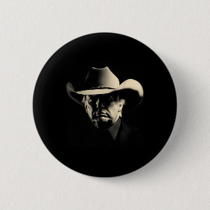 Präsident Trump Cowboy Usa 2024 Abstimmung Button