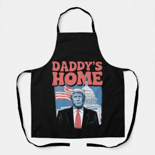 Präsident Trump Daddy's Home Holt Amerika zurück Schürze