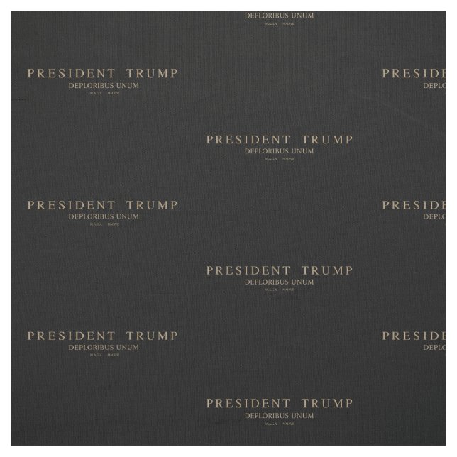 Präsident Trump. Deploribus Unum. Stoff (Muster)