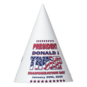 Präsident Trump Einweihung 2025 Partyhütchen