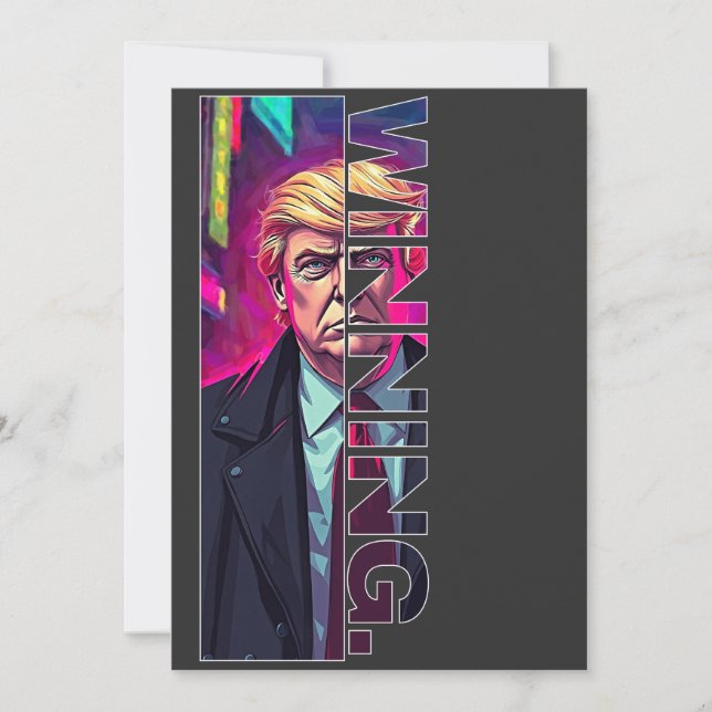 Präsident Trump - GEWINNEN Einladung (Vorderseite)