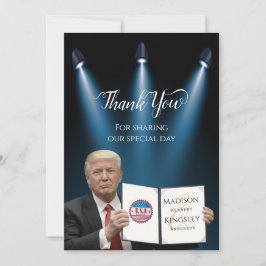 Präsident Trump Great Fab Wedding Dankeschön Card Einladung