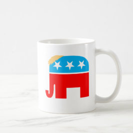 Präsident Trump Hair GOP-Symbol Kaffeetasse