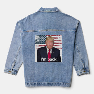 Präsident Trump Ich bin zurück Jeansjacke