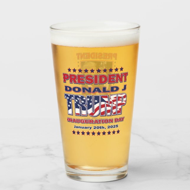 Präsident Trump Inuguration Glas (Vorne (Gefüllt))
