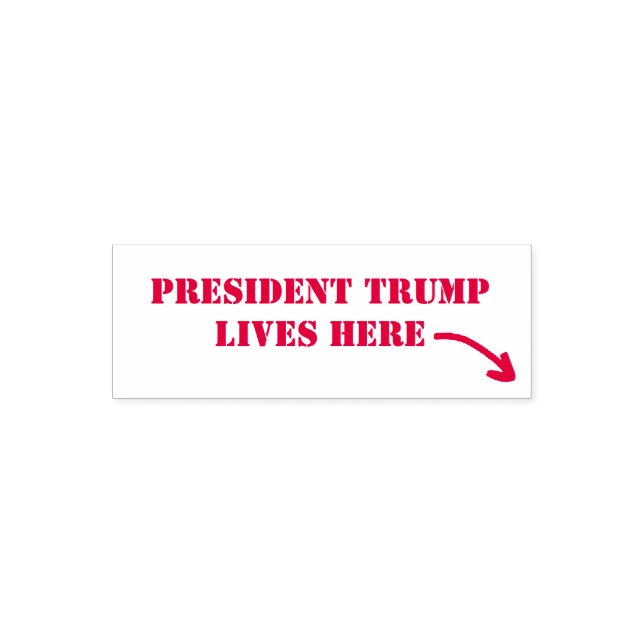 PRÄSIDENT TRUMP LEBT HIER PERMASTEMPEL (Design)