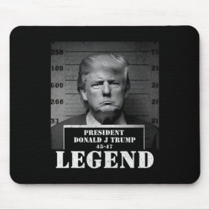Präsident Trump Legend Mugshot Mousepad
