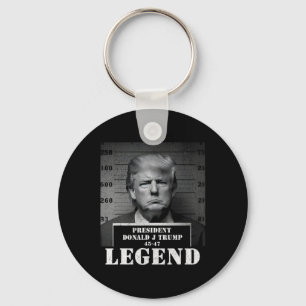 Präsident Trump Legend Mugshot Schlüsselanhänger