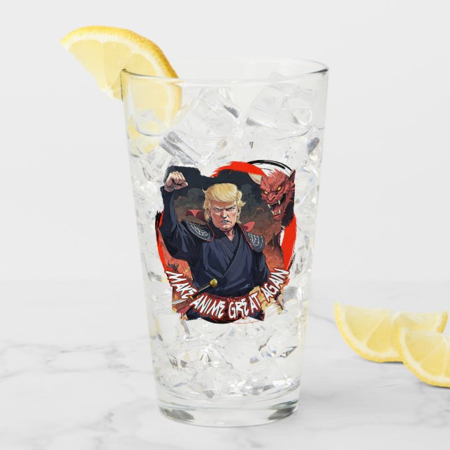 Präsident Trump macht Anime wieder groß Glas (Vorderseite Ice)