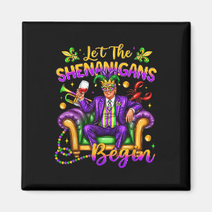 Präsident Trump Mardi Gras Funny Ließ die Shenanig Magnet
