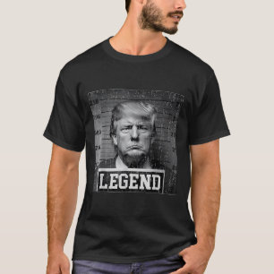 Präsident Trump Mug Shot Legende Republikaner Trum T-Shirt