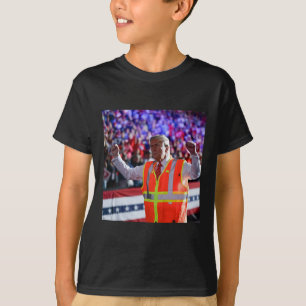 Präsident Trump Müllwagen Arbeiter Weste Mega 202 T-Shirt