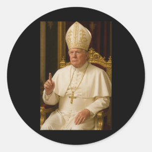 Präsident Trump Papst 2025 Runder Aufkleber