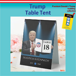 Präsident Trump 🇺 ✨ Patriotic Wedding Custom Tischaufsteller