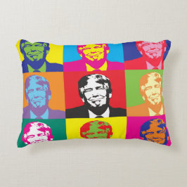 Präsident Trump Pop Art Dekokissen