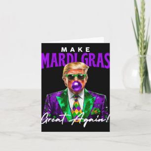 Präsident Trump Pop Art Mardi Gras New Orlean Karte