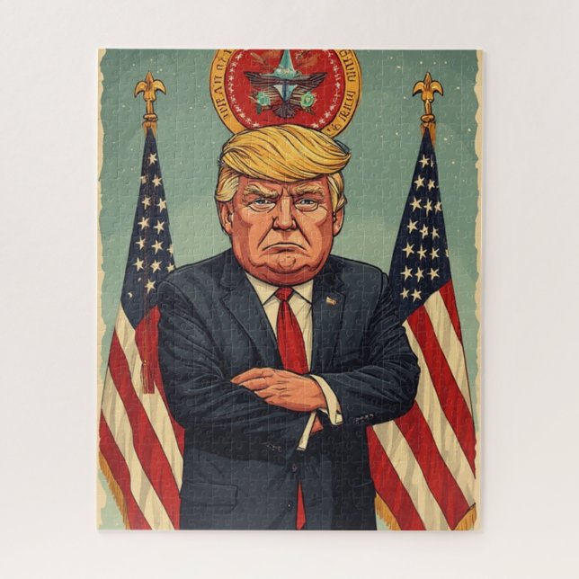 Präsident Trump  Puzzle (Vertikal)