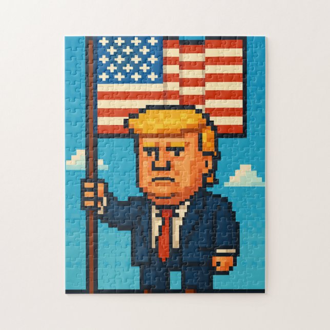Präsident Trump Puzzle (Vertikal)