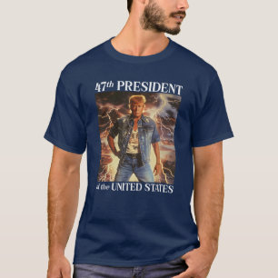 Präsident Trump Retro Tag der Amtseinführung 2025 T-Shirt