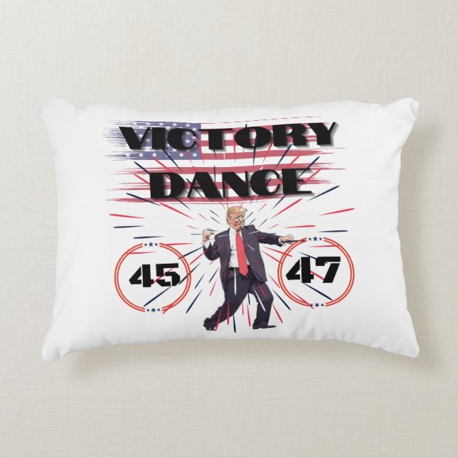 Präsident Trump Siegeszug Accent Pillow Dekokissen (Vorderseite)