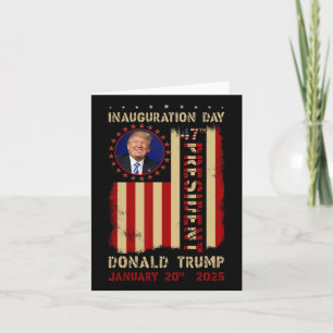 Präsident Trump Tag der Amtseinführung 2025 Memora Karte