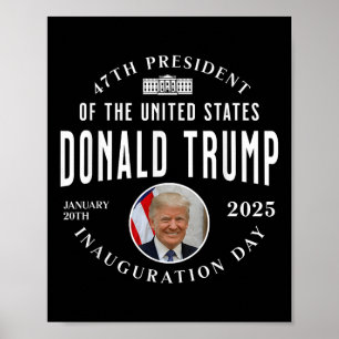 Präsident Trump Tag der Amtseinführung 2025 Poster
