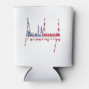 Präsident Trump Unterschrift USA Flagge Farbe Patr Dosenkühler