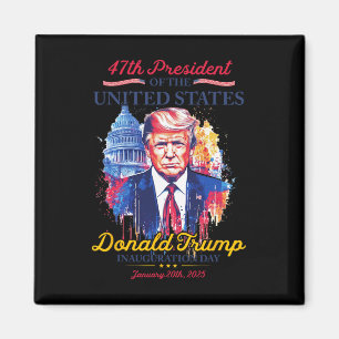 Präsident Trump USA Tag der Amtseinführung 2025 Me Magnet