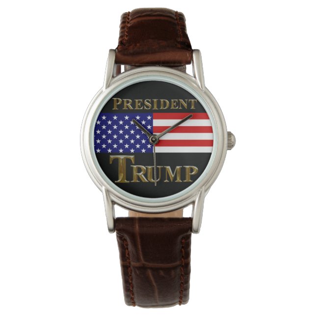 PRÄSIDENT TRUMP WATCH ARMBANDUHR (Vorderseite)