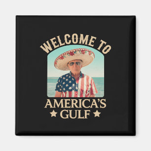 Präsident Trump Willkommen in Amerikas Golf von Me Magnet