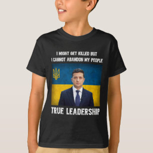 Präsident Volodymyr Zelensky Ukraine Ukrainische F T-Shirt