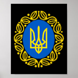 Präsident Volodymyr Zelensky Ukraine Ukrainisches  Poster