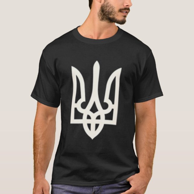Präsident Volodymyr Zelensky ukrainischer Trident  T-Shirt (Vorderseite)