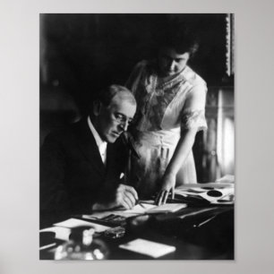 Präsident Wilson und First Lady Edith - 1920 Poster