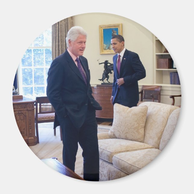 Präsidenten Barack Obama und Bill Clinton Magnet (Vorne)