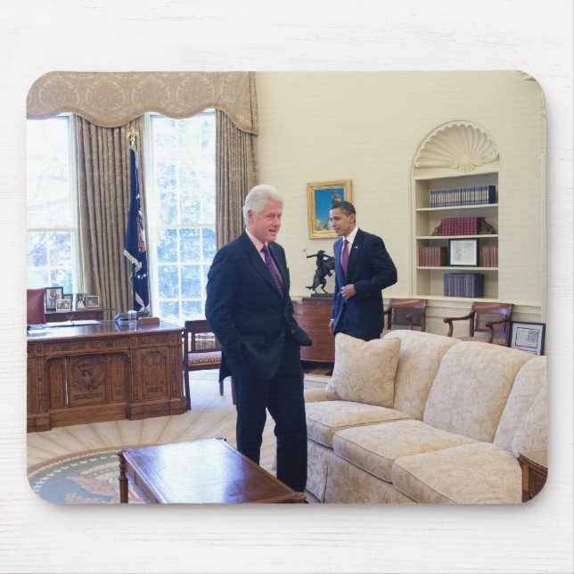 Präsidenten Barack Obama und Bill Clinton Mousepad (Vorne)
