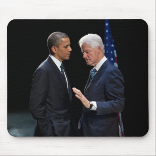 Präsidenten Barack Obama und Bill Clinton Mousepad