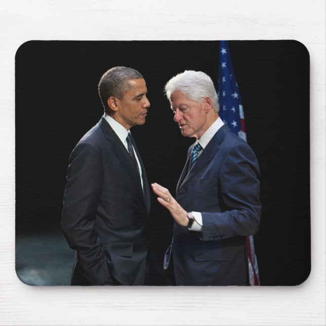 Präsidenten Barack Obama und Bill Clinton Mousepad (Vorne)