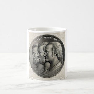 Präsidenten Grant, Lincoln und Washington Kaffeetasse