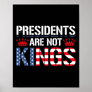 Präsidenten sind keine Könige Anti-Trump Demokrati Poster