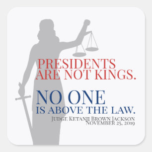 Präsidenten sind keine Könige, die niemand über de Quadratischer Aufkleber