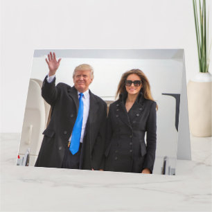 Präsidenten-u. First Lady-Trumpf Karte
