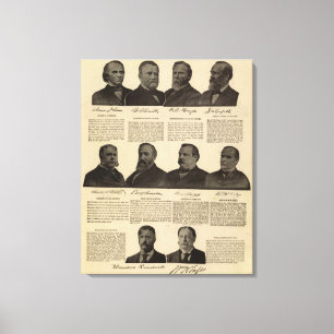 Präsidenten US, Autogramme, Biografien Leinwanddruck